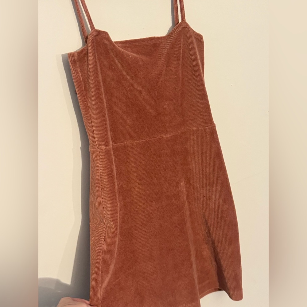 Soft corduroy mini dress